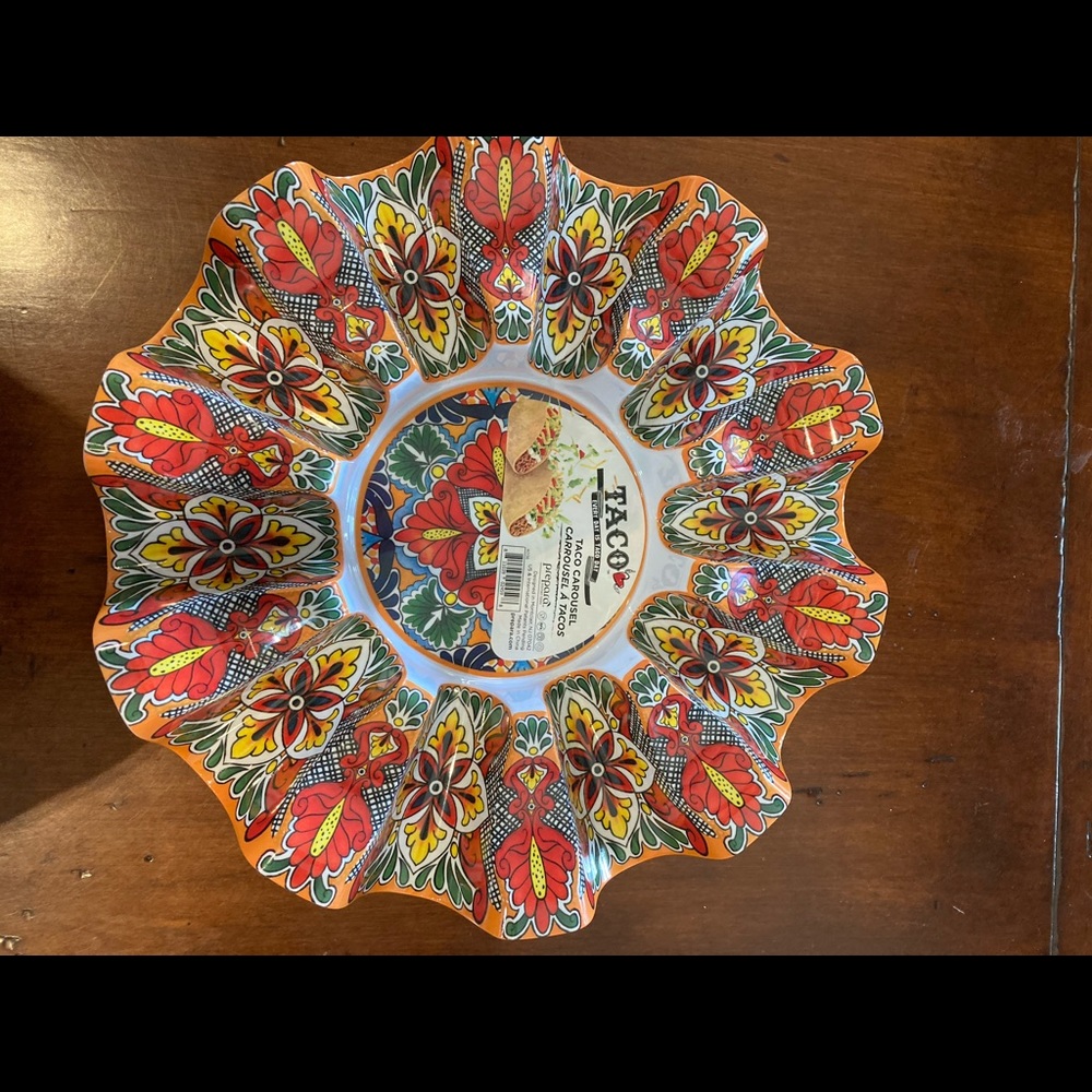 Taco platter by Prepara,10 slots,NEW